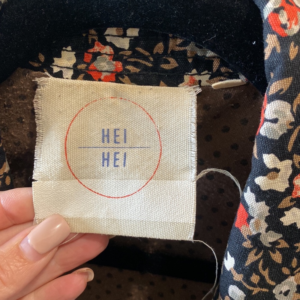 HEI HEI Anthropologie Floral Cropped Tinsley Bomber Jacket - Picture 4 of 7
